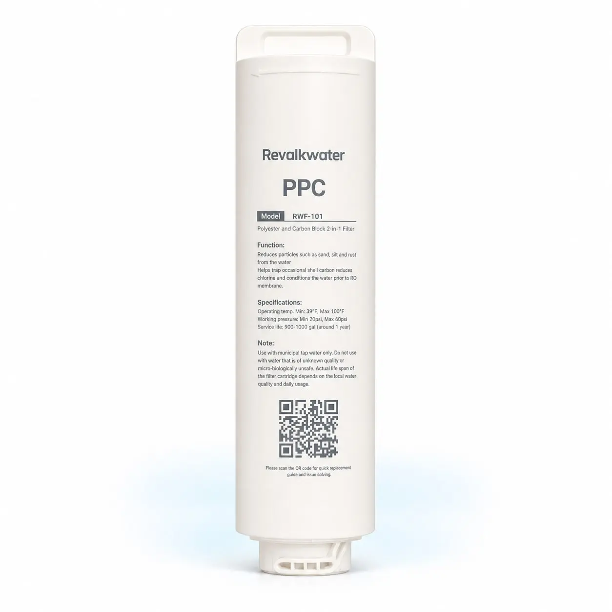 Revalkwater RWF-101 PPC replacement cartridge